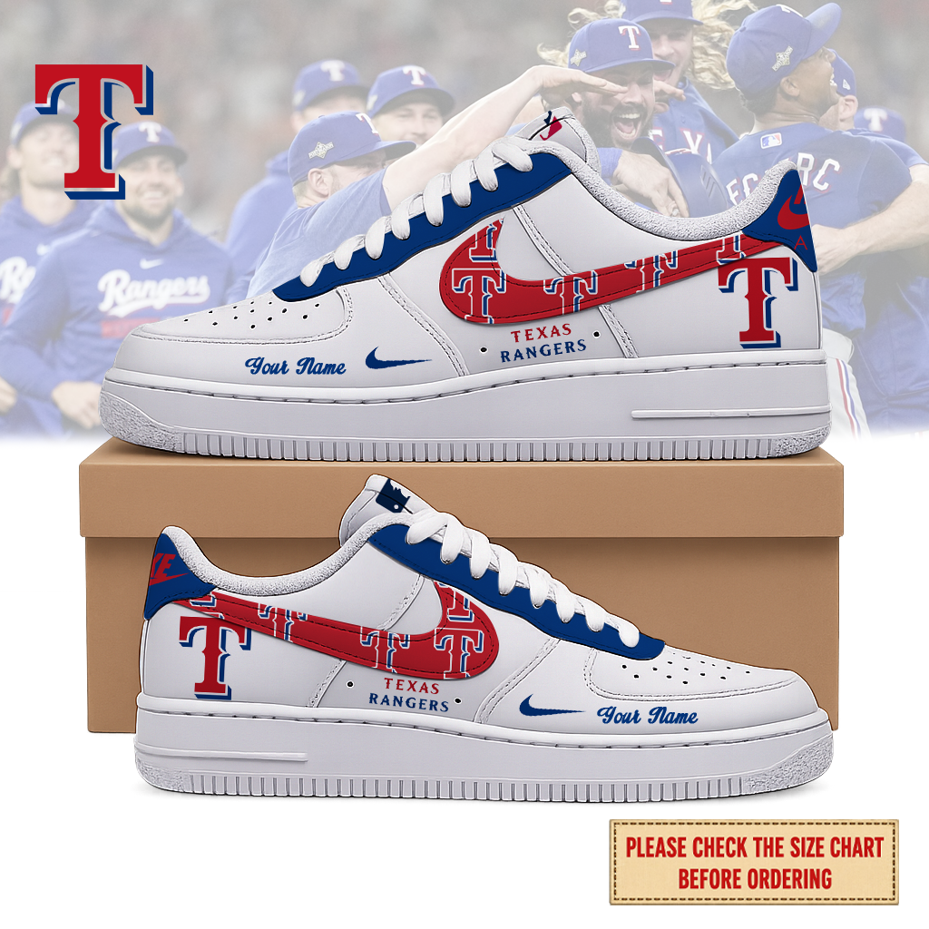 LIMITED EDITION - NEW CUSTOMIZED MLB08 TRS TEXAS RANGERS AF1 SHOES