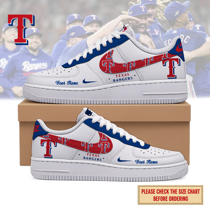 LIMITED EDITION - NEW CUSTOMIZED MLB08 TRS TEXAS RANGERS AF1 SHOES