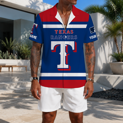 LIMITED EDITION - NEW CUSTOMIZED MLB08 TRS TEXAS RANGERS UNISEX HAWAIIAN SHIRT