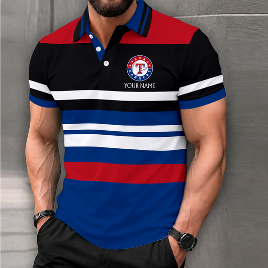 LIMITED EDITION - NEW CUSTOMIZED MLB08 TRS TEXAS RANGERS POLO SHIRT, ZIP POLO SHIRT & T-SHIRTS
