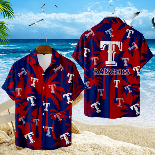 LIMITED EDITION - NEW CUSTOMIZED MLB08 TRS TEXAS RANGERS UNISEX HAWAIIAN SHIRT