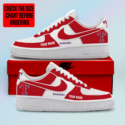 LIMITED EDITION - NEW CUSTOMIZED MLB08 TRS TEXAS RANGERS AF1 SHOES