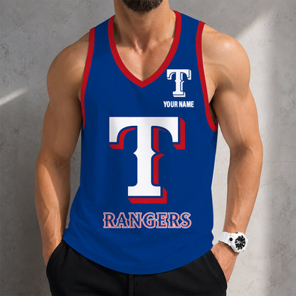 SPECIAL EDITION - NEW CUSTOMIZED MLB08 TEXAS RANGERS UNISEX TANK TOP