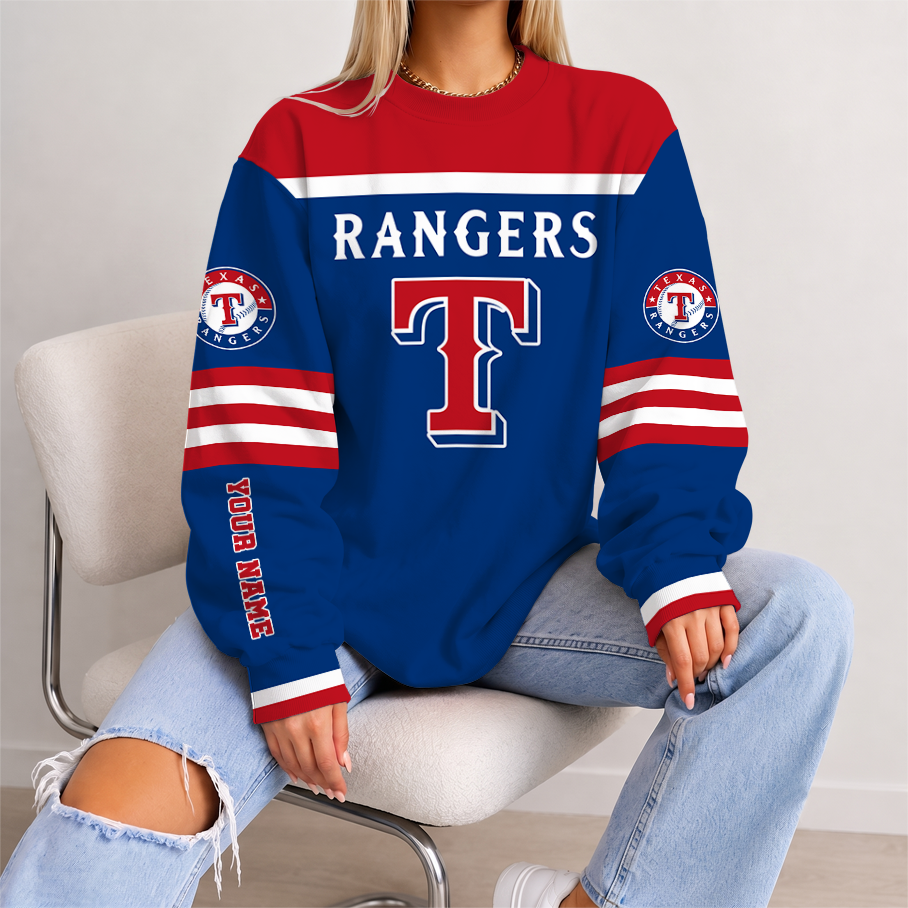 [FLASH SALE] NEW CUSTOMIZED MLB08 TRS TEXAS RANGERS UNISEX SWEATSHIRT