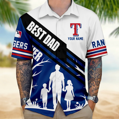 LIMITED EDITION - NEW CUSTOMIZED MLB08 TRS TEXAS RANGERS UNISEX HAWAIIAN SHIRT