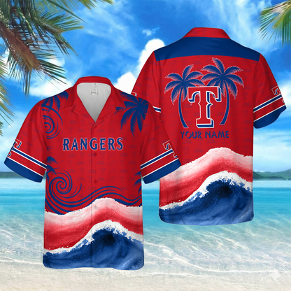 LIMITED EDITION - NEW CUSTOMIZED MLB08 TRS TEXAS RANGERS UNISEX HAWAIIAN SHIRT
