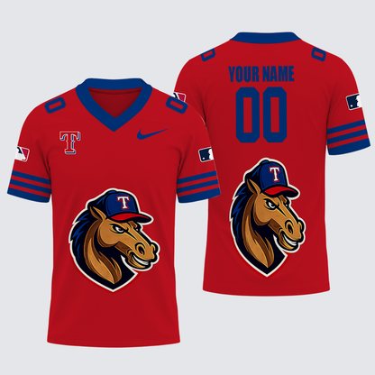 [FLASH SALE] NEW CUSTOMIZED MLB08 TRS TEXAS RANGERS FOOTBALL JERSEY