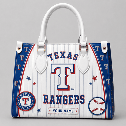 [FLASH SALE] NEW CUSTOMIZED MLB08 TRS TEXAS RANGERS LEATHER HANDBAG