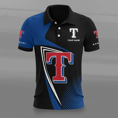 [FLASH SALE] NEW CUSTOMIZED MLB08 TRS TEXAS RANGERS POLO SHIRT