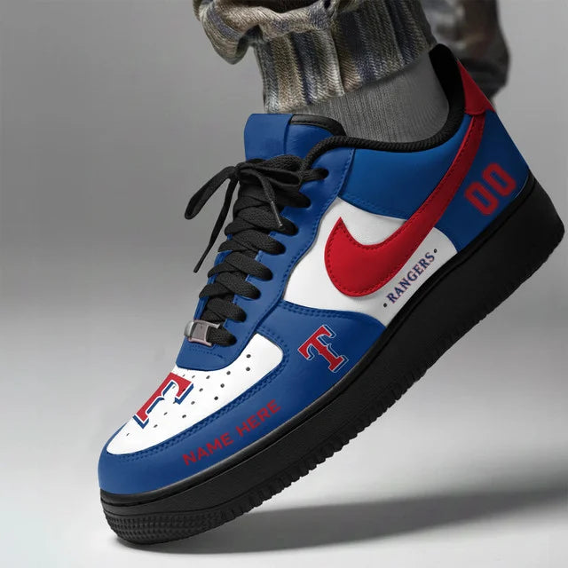 [FLASH SALE] NEW CUSTOMIZED MLB08 TRS TEXAS RANGERS AF1 SHOES