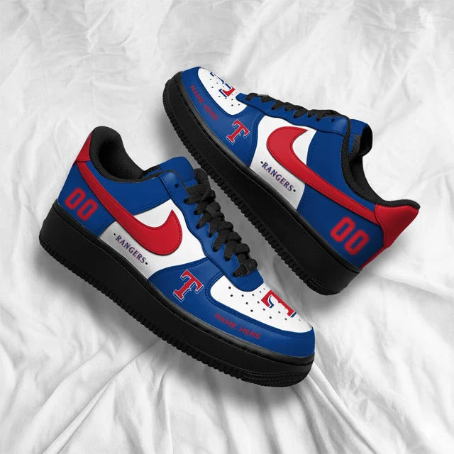 [FLASH SALE] NEW CUSTOMIZED MLB08 TRS TEXAS RANGERS AF1 SHOES