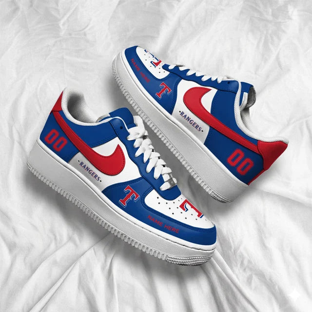 [FLASH SALE] NEW CUSTOMIZED MLB08 TRS TEXAS RANGERS AF1 SHOES
