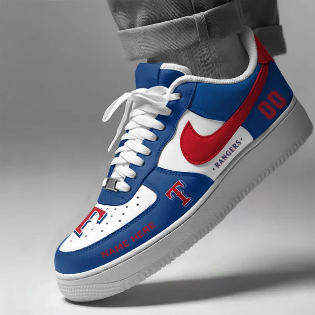 [FLASH SALE] NEW CUSTOMIZED MLB08 TRS TEXAS RANGERS AF1 SHOES