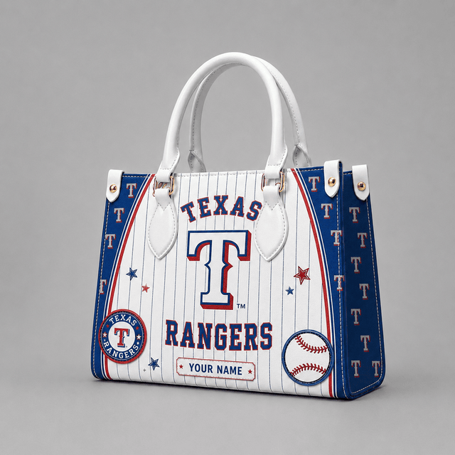[FLASH SALE] NEW CUSTOMIZED MLB08 TRS TEXAS RANGERS LEATHER HANDBAG
