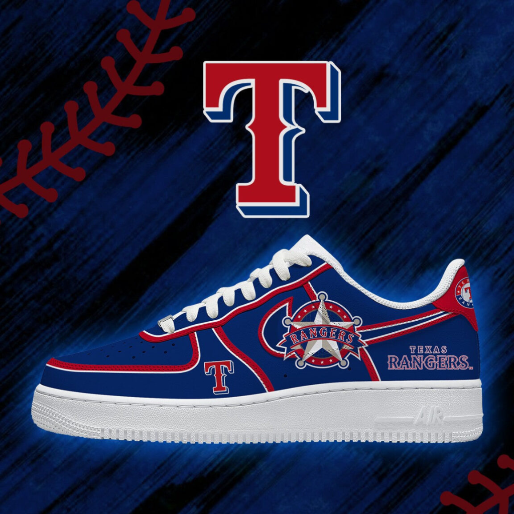 LIMITED EDITION - NEW CUSTOMIZED MLB08 TRS TEXAS RANGERS AF1 SHOES
