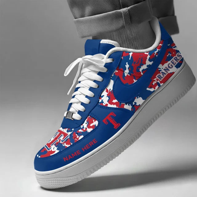 [FLASH SALE] NEW CUSTOMIZED MLB08 TRS TEXAS RANGERS AF1 SHOES