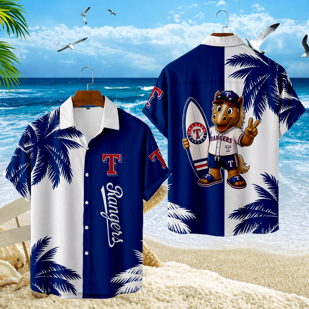 LIMITED EDITION - NEW CUSTOMIZED MLB08 TRS TEXAS RANGERS UNISEX HAWAIIAN SHIRT