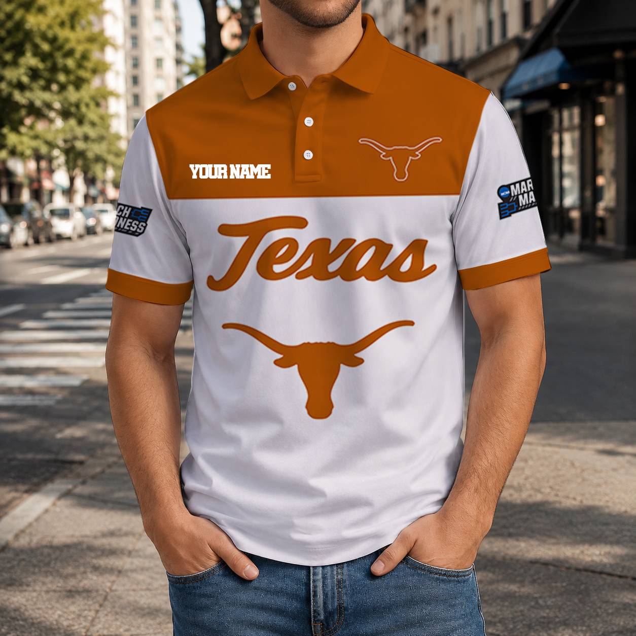 LIMITED EDITION - NEW CUSTOMIZED NCAA MAM08 TXL TEXAS LONGHORNS T-SHIRT, POLO SHIRT, ZIP POLO SHIRT, SWEATSHIRT, HOODIE & ZIP HOODIE