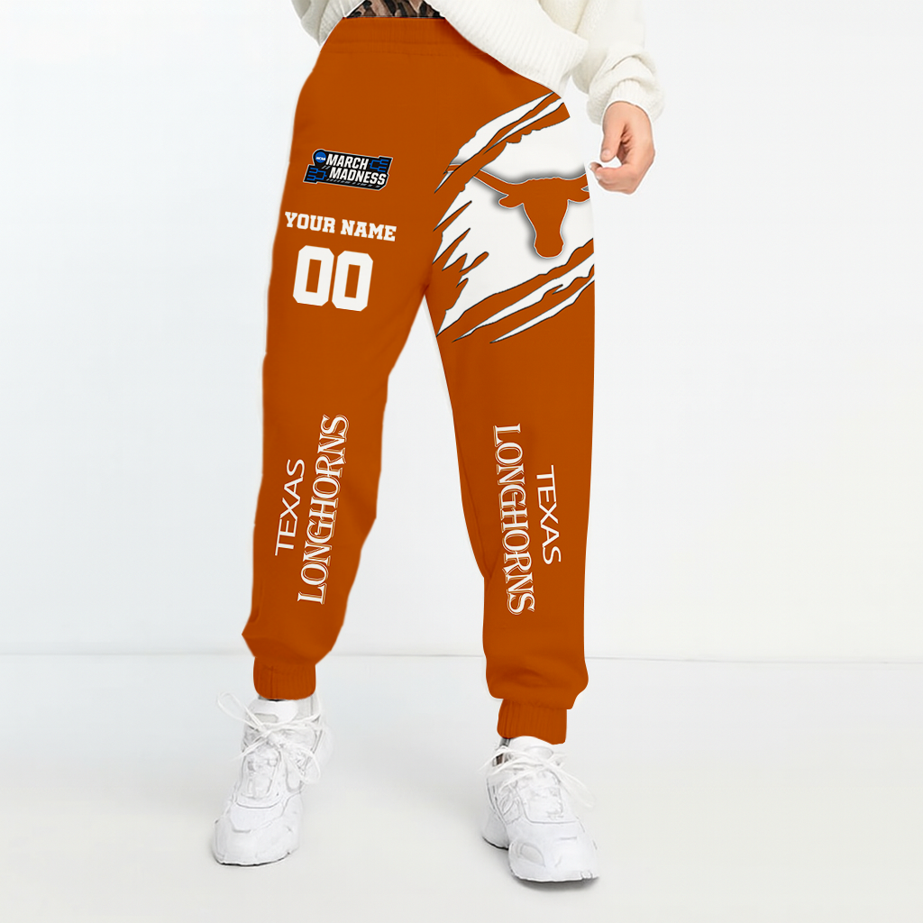 LIMITED EDITION - NEW CUSTOMIZED NCAA FBS08 TXL TEXAS LONGHORNS UNISEX LONG PANTS