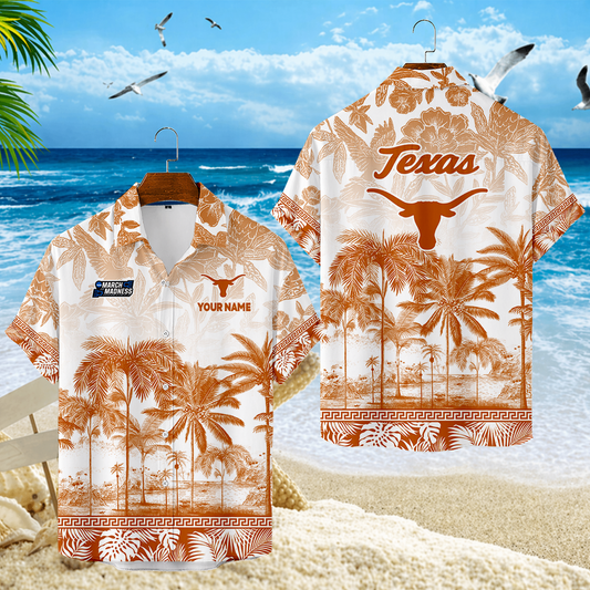 LIMITED EDITION - NEW CUSTOMIZED MAM08 TXL TEXAS LONGHORNS UNISEX HAWAIIAN SHIRT