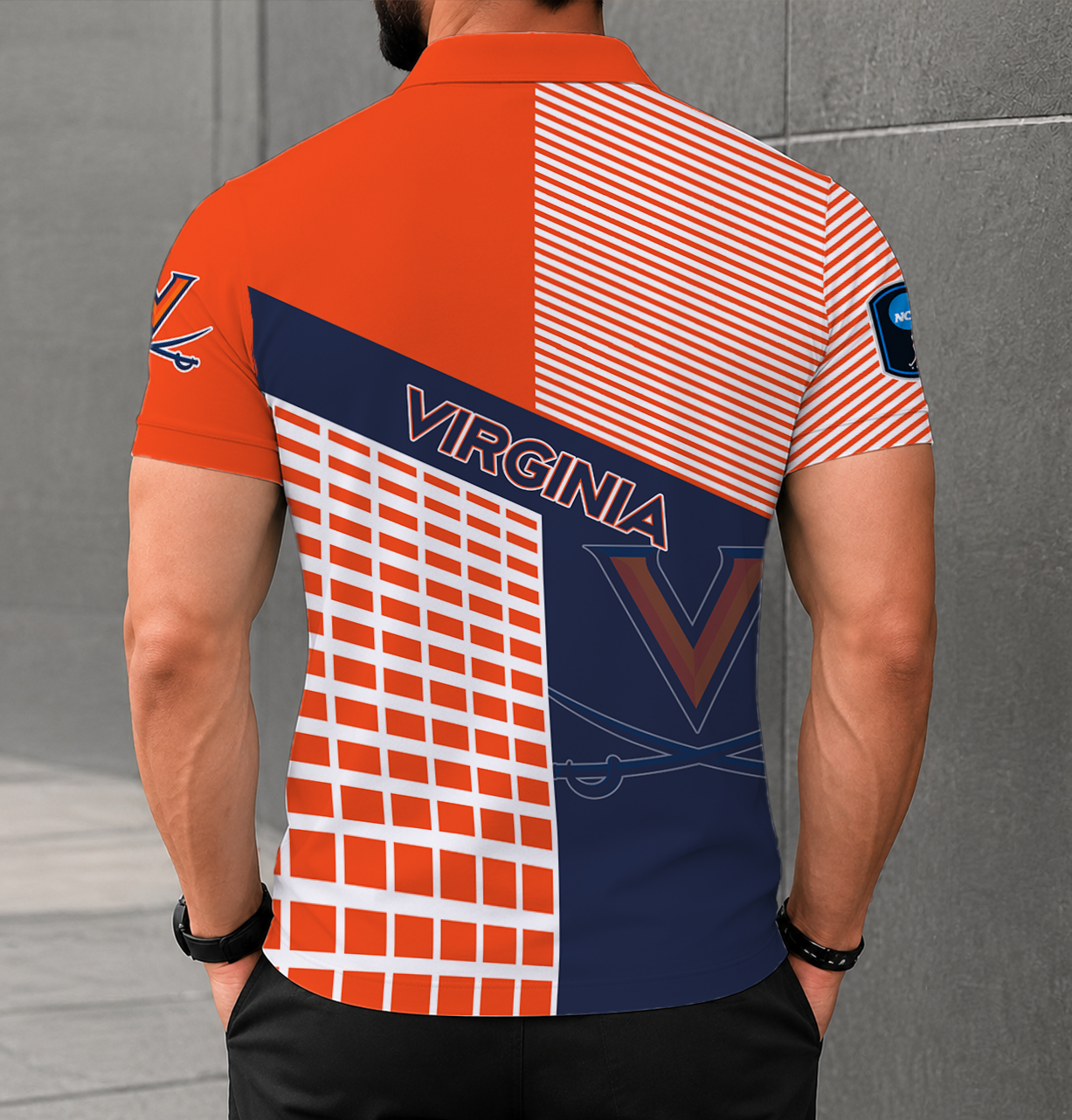 LIMITED EDITION - NEW CUSTOMIZED NCAA CFH08 VIC VIRGINIA CAVALIERS POLO SHIRT