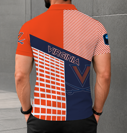 LIMITED EDITION - NEW CUSTOMIZED NCAA CFH08 VIC VIRGINIA CAVALIERS POLO SHIRT