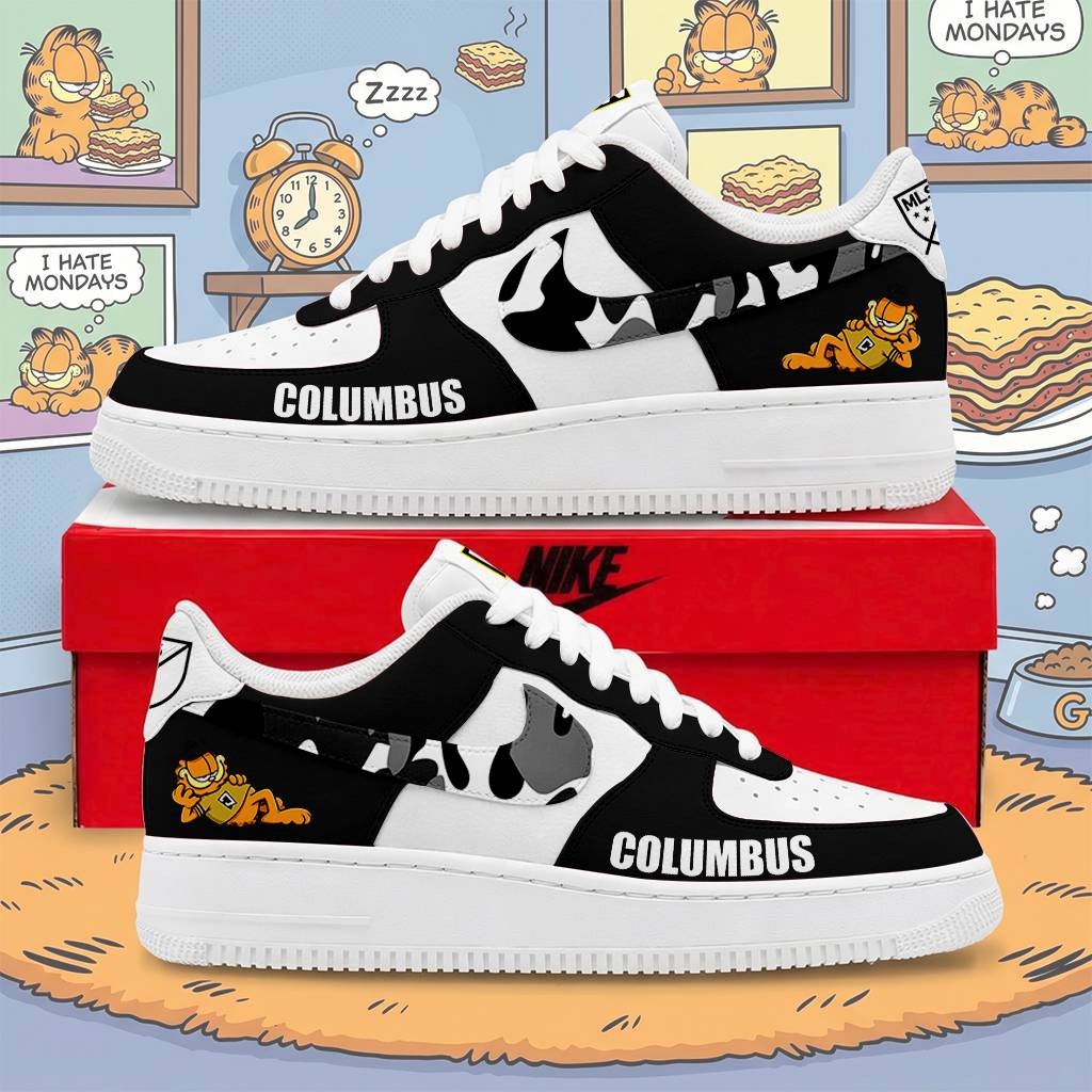 FINAL SALE -NEW CUSTOMIZED MLS08 CLC CLB CREW x GARFIELD AF1 SNEAKERS