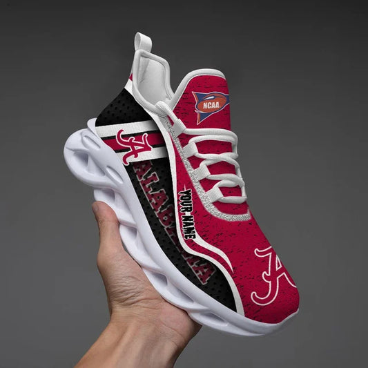 EXCLUSIVE EDITION - NEW CUSTOMIZED NCAA FBS08 ABC ALABAMA CRIMSON TIDE CLUNKY SNEAKERS