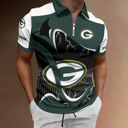 LIMITED EDITION - NEW CUSTOMIZED NFL08 GBP GREEN BAY PACKERS T-SHIRT, POLO SHIRT, ZIP POLO SHIRT, SWEATSHIRT, HOODIE & ZIP HOODIE
