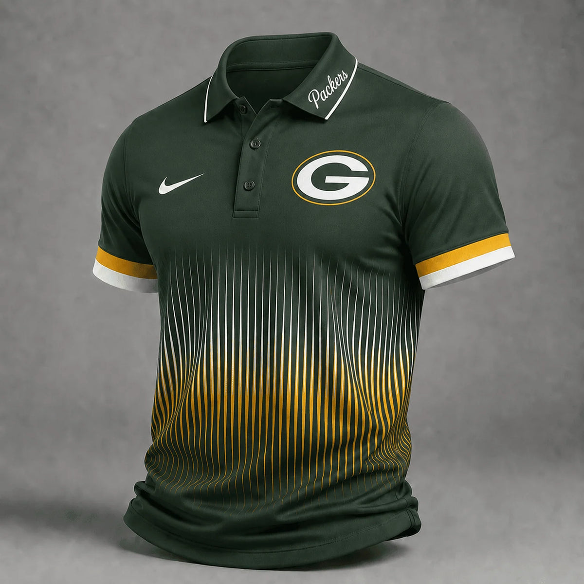 [SPECIAL OFFER] NEW CUSTOMIZED NFL08 GBP GREEN BAY PACKERS POLO SHIRT