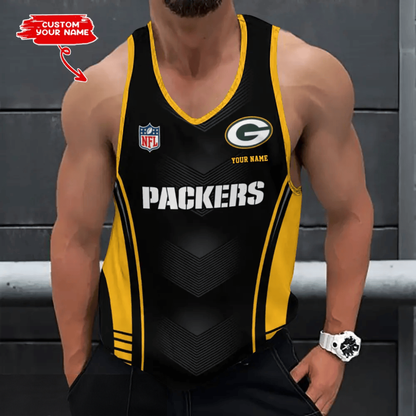 [SPECIAL OFFER] NEW CUSTOMIZED NFL08 GBP GREEN BAY PACKERS UNISEX TANK TOP
