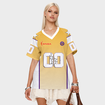 LIMITED EDITION - NEW CUSTOMIZED WNBA08 LAS LA SPARKS V-NECK BASKETBALL JERSEY