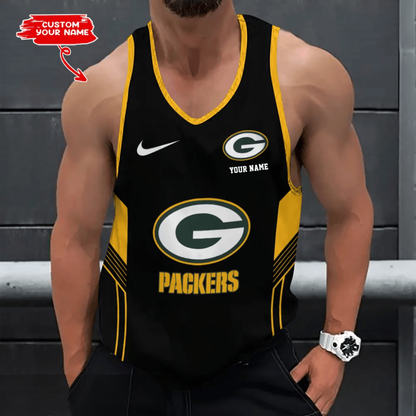 [SPECIAL OFFER] NEW CUSTOMIZED NFL08 GBP GREEN BAY PACKERS UNISEX TANK TOP