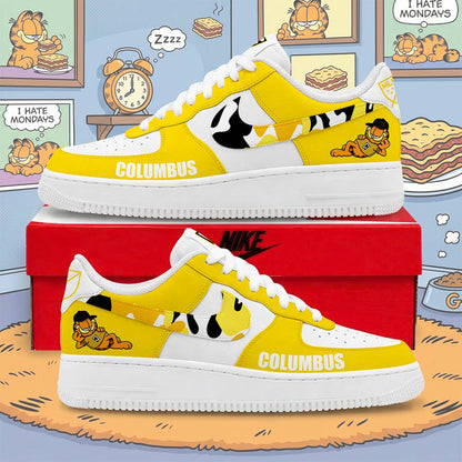 FINAL SALE -NEW CUSTOMIZED MLS08 CLC CLB CREW x GARFIELD AF1 SNEAKERS