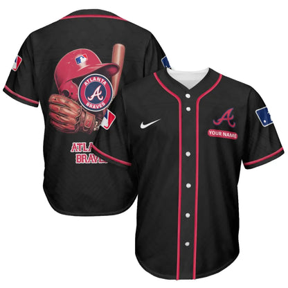 LIMITED EDITION - NEW CUSTOMIZED MLB09 ABS ATLANTA BRAVES BASEBALL JERSEY