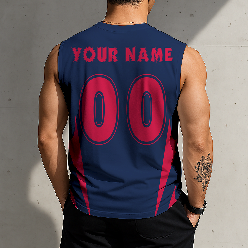 LIMITED EDITION - NEW CUSTOMIZED MLB09 ABS ATLANTA BRAVES MEN'S GYM SHIRT