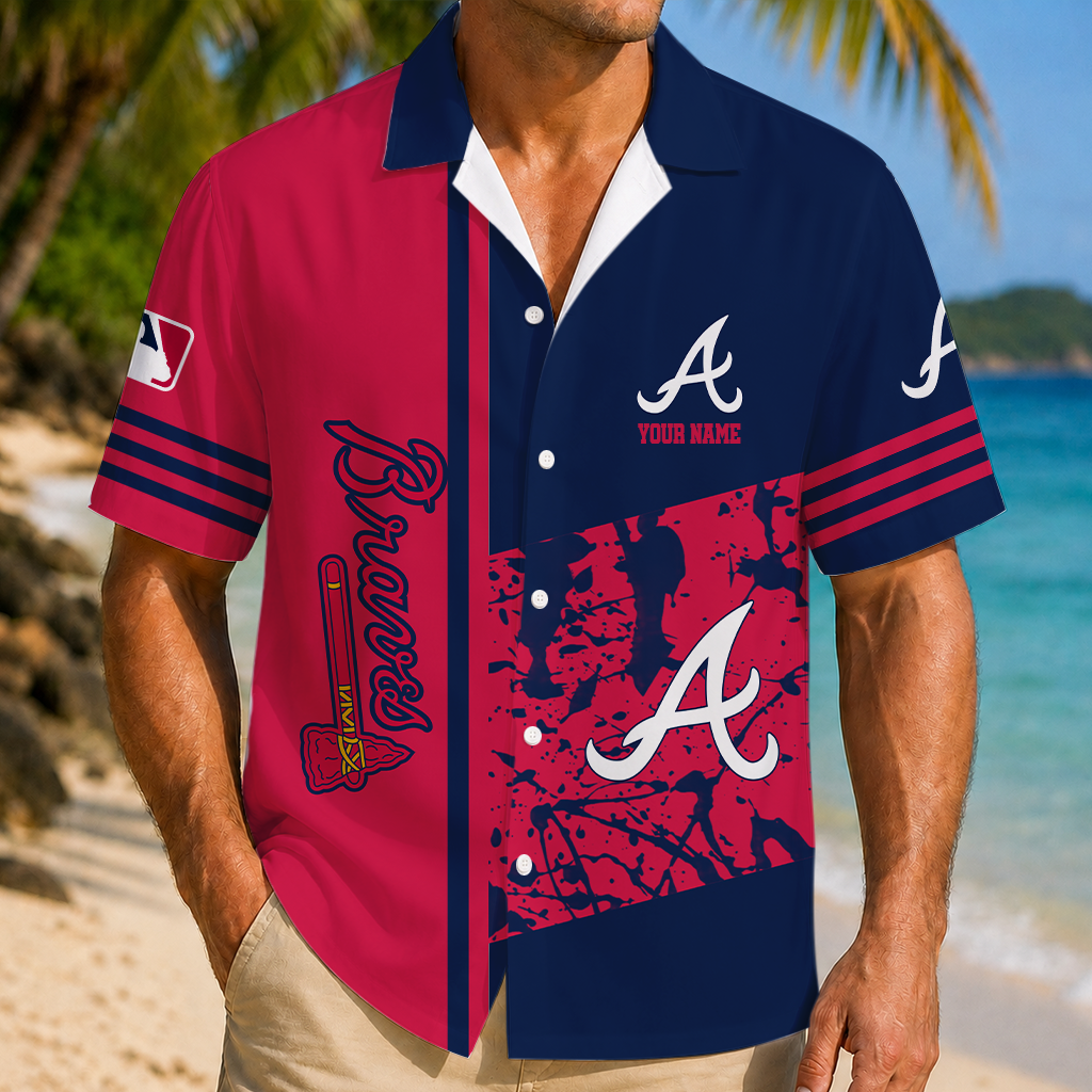LIMITED EDITION - NEW CUSTOMIZED MLB09 ABS ATLANTA BRAVES UNISEX HAWAIIAN SHIRT