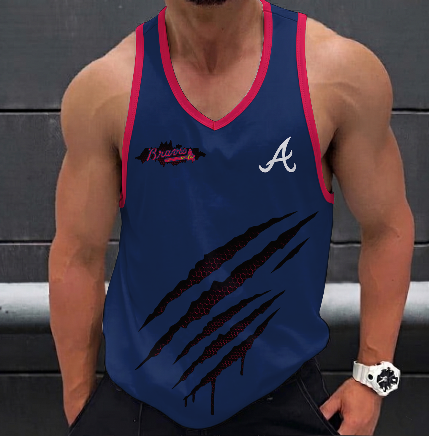VIRAL EDITION - NEW CUSTOMIZED MLB09 ATLANTA BRAVES UNISEX TANK TOP