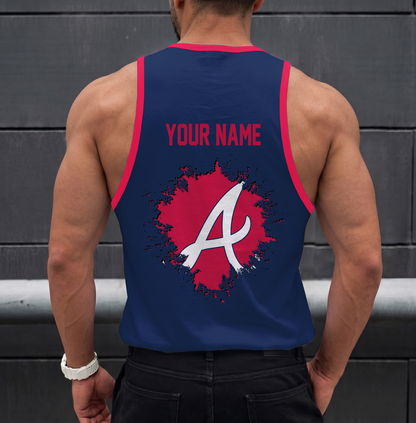 VIRAL EDITION - NEW CUSTOMIZED MLB09 ATLANTA BRAVES UNISEX TANK TOP