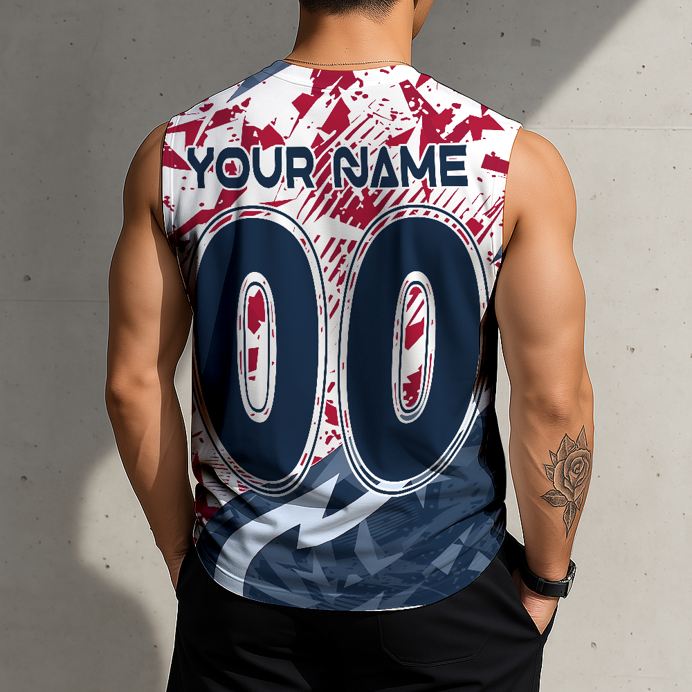 LIMITED EDITION - NEW CUSTOMIZED MLB09 ABS ATLANTA BRAVES TANKTOP & GYM SHIRT