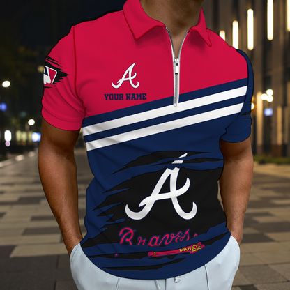 EXCLUSIVE EDITION - NEW CUSTOMIZED MLB09 ABS ATLANTA BRAVES T-SHIRT, POLO SHIRT, ZIP POLO SHIRT, SWEATSHIRT, HOODIE & ZIP HOODIE