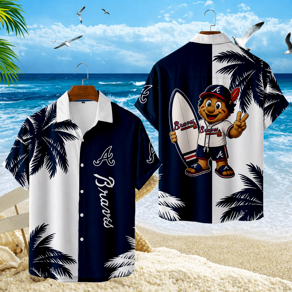 LIMITED EDITION - NEW CUSTOMIZED MLB09 ABS ATLANTA BRAVES UNISEX HAWAIIAN SHIRT