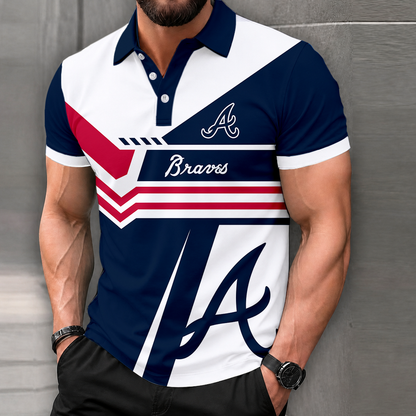 LIMITED EDITION - NEW CUSTOMIZED MLB09 ABS ATLANTA BRAVES POLO SHIRT, ZIP POLO SHIRT & T-SHIRTS