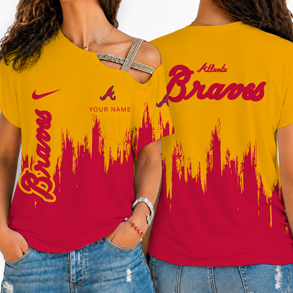 [FLASH SALE] NEW CUSTOMIZED MLB09 ABS ATLANTA BRAVES SHOULDER SHIRT
