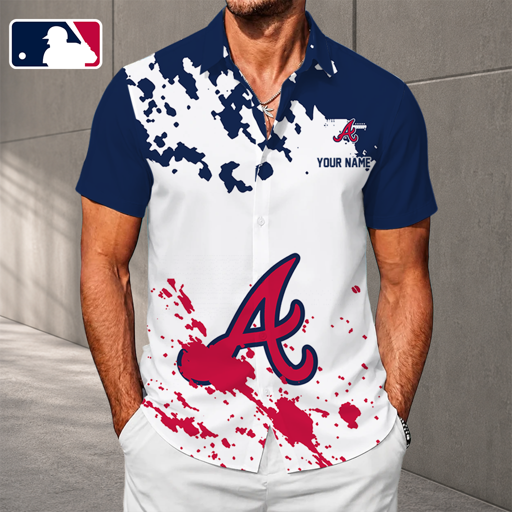 LIMITED EDITION - NEW CUSTOMIZED MLB09 ABS ATLANTA BRAVES UNISEX HAWAIIAN SHIRT