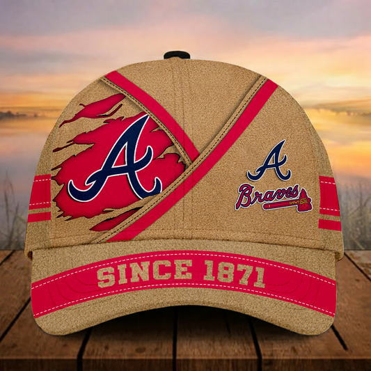 LIMITED EDITION - NEW CUSTOMIZED MLB09 ABS ATLANTA BRAVES CLASSIC CAP