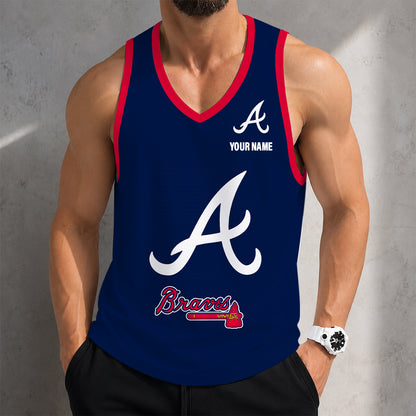 SPECIAL EDITION - NEW CUSTOMIZED MLB09 ATLANTA BRAVES UNISEX TANK TOP