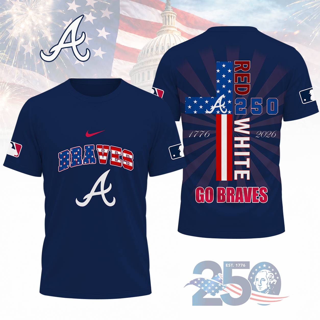 LIMITED EDITION - NEW CUSTOMIZED MLB09 ABS ATLANTA BRAVES T-SHIRT, POLO SHIRT, ZIP POLO SHIRT, SWEATSHIRT, HOODIE & ZIP HOODIE