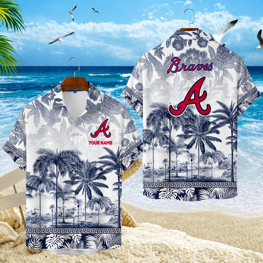 LIMITED EDITION - NEW CUSTOMIZED MLB09 ABS ATLANTA BRAVES UNISEX HAWAIIAN SHIRT