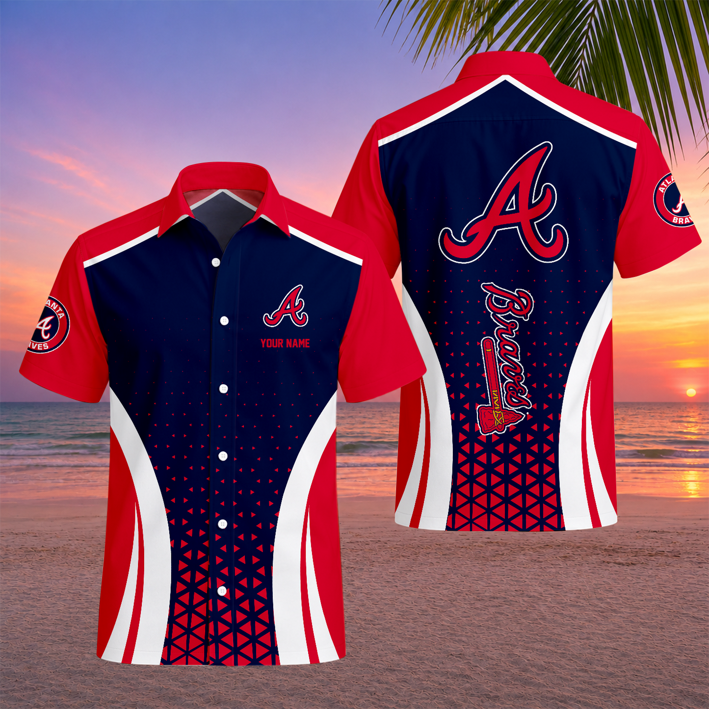 LIMITED EDITION - NEW CUSTOMIZED MLB09 ABS ATLANTA BRAVES UNISEX HAWAIIAN SHIRT